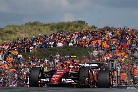 Dutch Grand Prix 2024: Ferrari driver Carlos Sainz of Spain steers his car